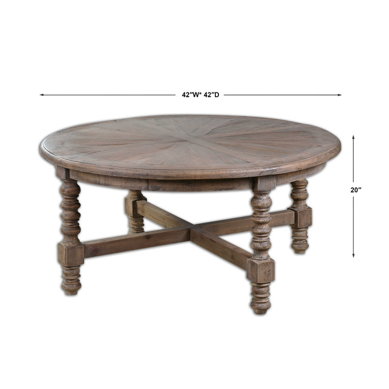 Jacob solid wood solid coffee table discount